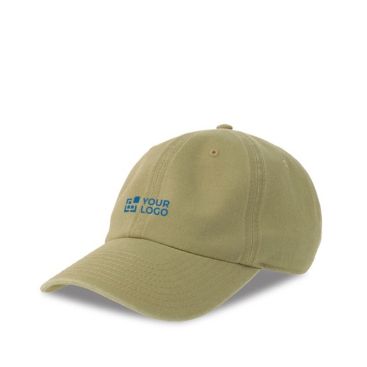 Gorra desestructurada tipo vintage de algodón reciclado 260 g/m2 vista de impresión