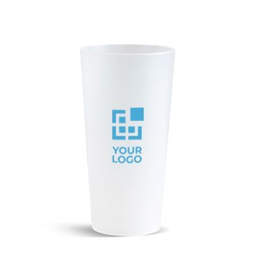 Vaso de plástico reutilizable de plástico para festivales 600ml vista de impresión