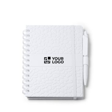 Libreta hecha de estractos de piedra con tapa rígida A5 hojas a rayas