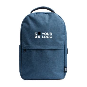 Mochila de poliéster reciclado 600D con bolsillo principal para portátil