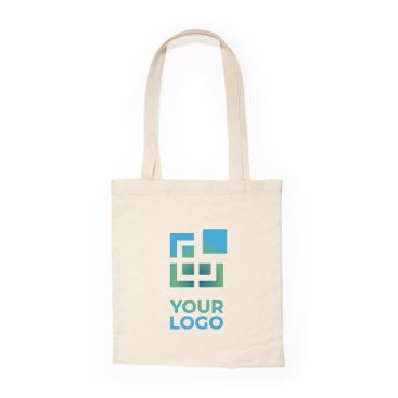 Bolsa de la compra de algodón con asas largas 105 g/m2