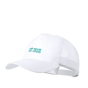 Gorra de 5 paneles con malla trasera y cierre ajustable de plástico vista principal
