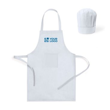 Set de delantal y gorro de cocina de non-woven para niños