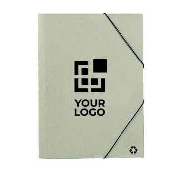 Carpeta ecológica de cartón reciclado con cierre elástico