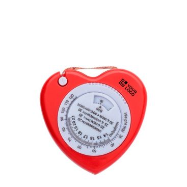 Cinta métrica de plástico en forma de corazón con botón de freno 1.5M