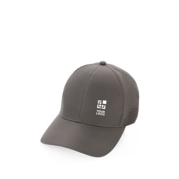 Gorra deportiva de RPET con 6 paneles y ajuste trasero de hebilla
