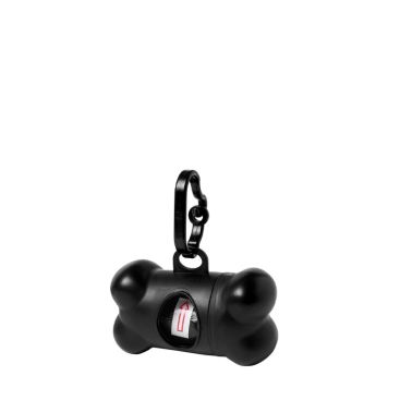 Dispensador de 15 bolsas para mascotas en forma de hueso