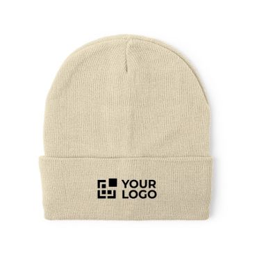 Gorro elástico de punto con dobladillo para personalizar vista principal