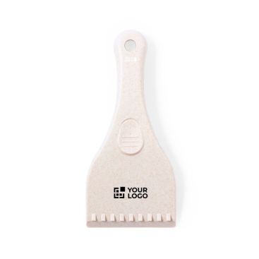 Rascador de hielo hecho de caña de trigo con asa traqueada