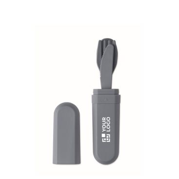 Set de 3 cubiertos reutilizables y sostenibles en estuche a juego