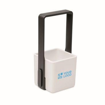 Maceta para el interior con 4 luces LED en la parte superior