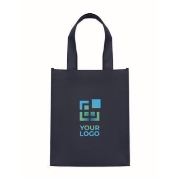 Bolsa pequeña de RPET de varios colores con fuelle inferior 80 g/m2