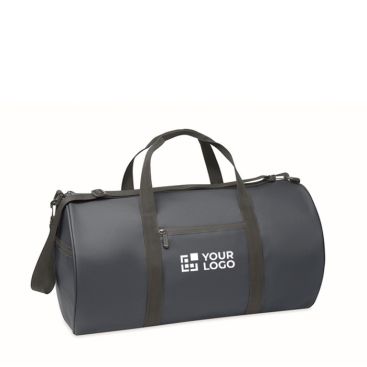 Bolsa de viaje de poliéster y PU con compartimientos laterales