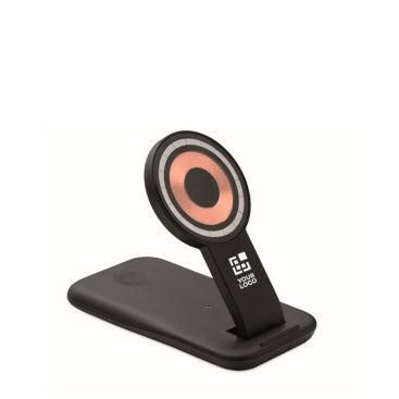 Base de carga 3 en 1 con soporte para móvil aptos para Apple®
