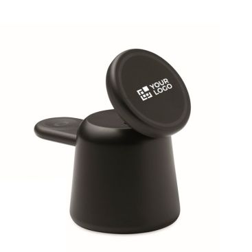 Base de carga para teléfono y reloj Apple® con soporte para móvil