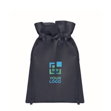 Bolsita de cuerdas pequeña unicolor para regalo de RPET 20x30cm