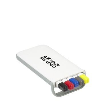 Set de escritura de 3 bolígrafos, 1 portaminas y 1 marcador fluorescente