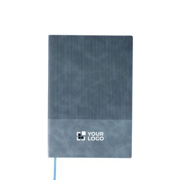 Libreta con efecto pana en la parte superior hojas a rayas A5