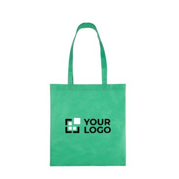 Bolsa de tela no tejida reciclada con asas termosellados 80 g/m2