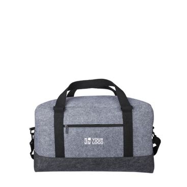 Bolsa de deporte de fieltro RPET con pequeño compartimiento delante