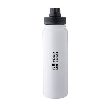 Botella de acero inox de doble pared con tapa de soporte de móvil 800ml