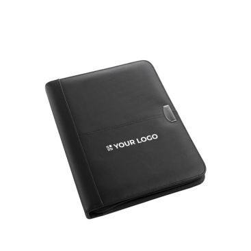 Portafolio con 30 hojas a rayas y compartimientos organizativos