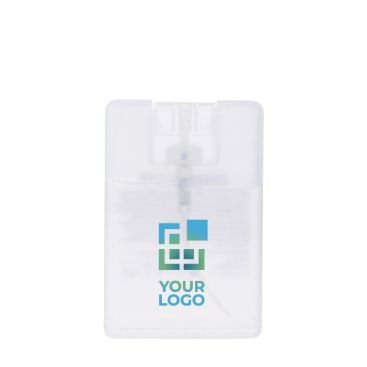 Spray de limpieza de manos con alcohol en forma rectangular