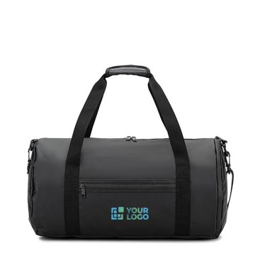 Bolsa de deporte en poliéster reciclado 600D con zapatero lateral