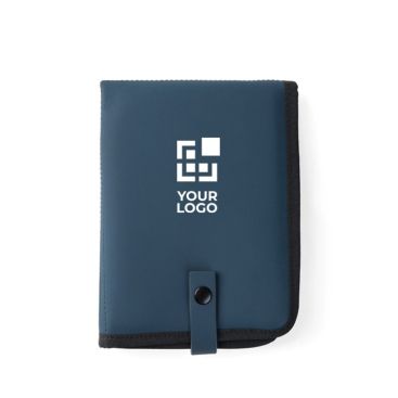 Cojín portátil reciclado con cierre a presión y diseño plegable