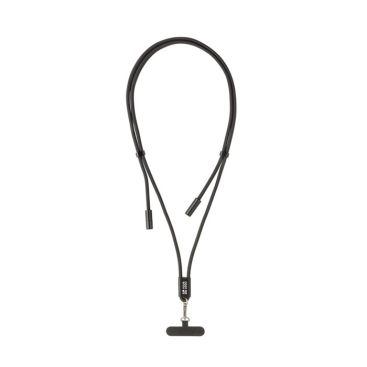 Cable para móvil con USB-C en RPET con correa cuello y carga 60W