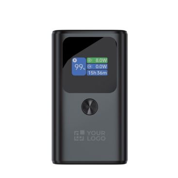 Powerbank de aluminio con carga rápida y pantalla HQ 10.000 mAh