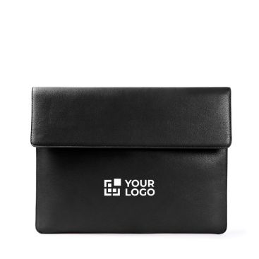 Elegante porta documentos hecho de cuero sintético personalizable