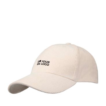 Gorra clásica versátil de pana reciclada de 6 paneles 280 g/m2