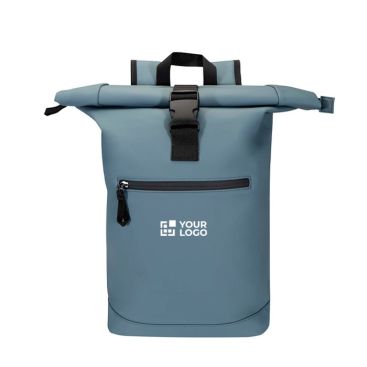 Mochila enrollable de piel sintética impermeable para PC 15''