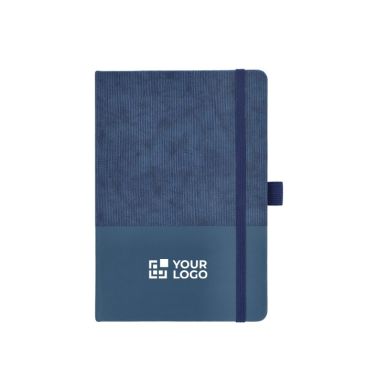 Libreta de cuero sintético de diseño original A5 hojas a rayas