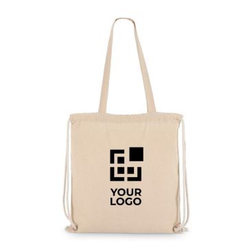 Bolsa y mochila de cuerdas de algodón OEKO-TEX 140 g/m2