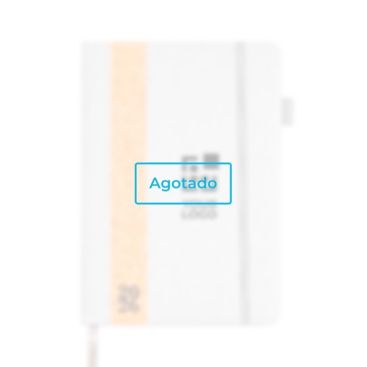 Agenda diaria en español y portugués con funda de lino y corcho A5 - agotado