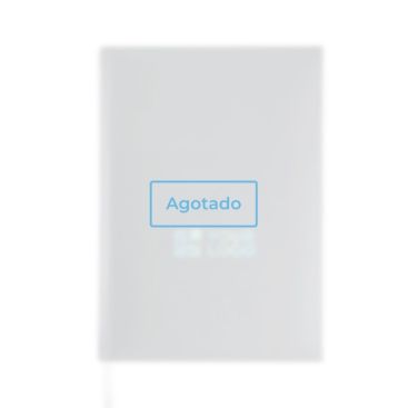 Agenda diaria con cinta plateada en español y portugués y cubierta de PU A5 - agotado