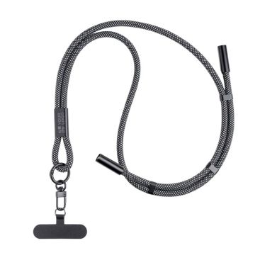 Lanyard de plástico y nailon con carga y presillas ajustables para móvil