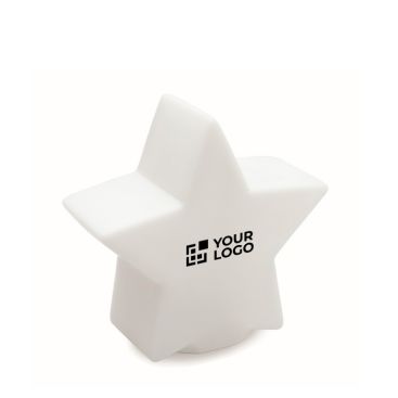 Estrella con luz de plástico color blanco - agotado