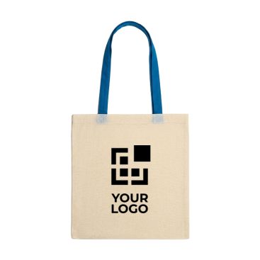 Bolsa hecha de algodón 100% con asas largas de color 140g/m2