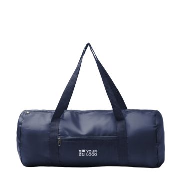 Bolsa de deporte plegable de plástico reciclado con cremallera