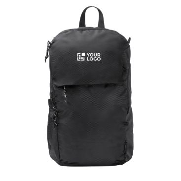 Mochila ecológica repelente al agua con bolsillos y cremallera 9''