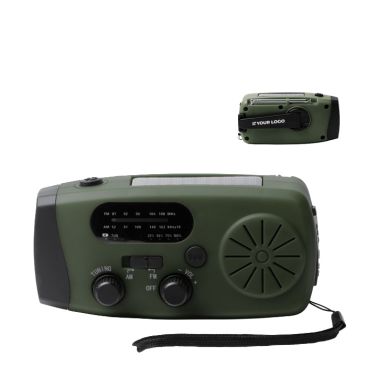 Radio multifunción de emergencia con linterna y sirena SOS 2000mAh