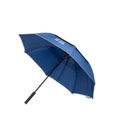 Paraguas automático con banda reflectante y sistema antiventisca