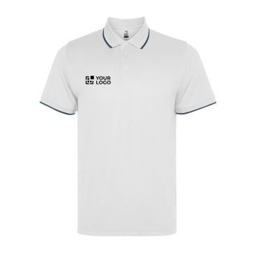 Polo técnico manga corta con rib a contraste 200 g/m2 Roly Direct Sian