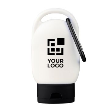 Loción solar con mosquetón y tapón a color SPF30 30ml