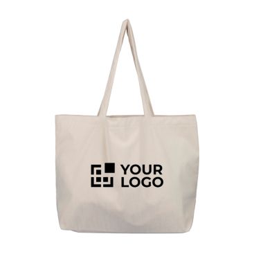 Bolsa de pana con asas largas con un compartimento y bolsillo interno