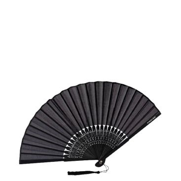 Abanico de bambú y poliéster para personalizar con varillas de 21cm