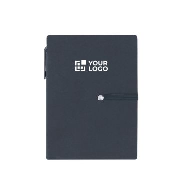 Bloc de notas con hojas para apuntes, notas adhesivas y bolígrafo A6